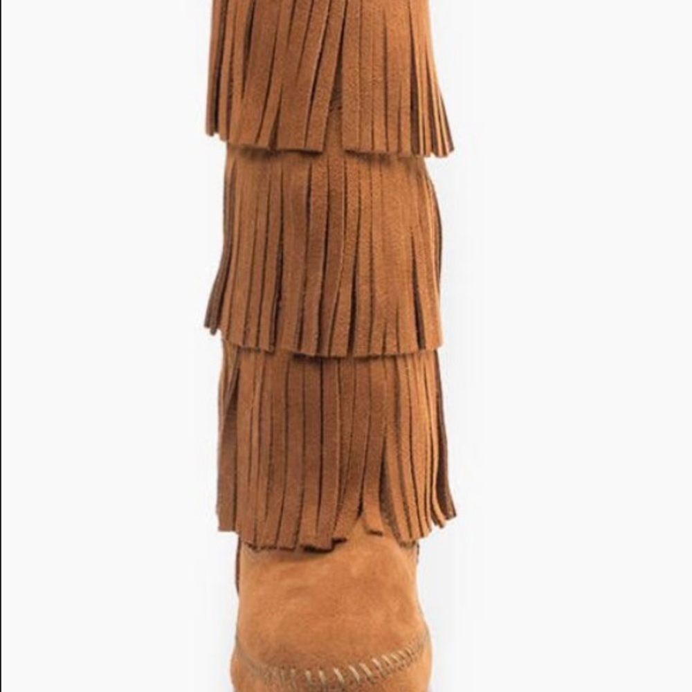 Brown Minnetonka Moccasin Boot